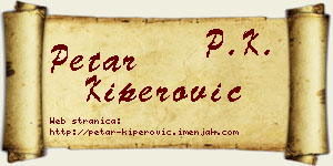 Petar Kiperović vizit kartica